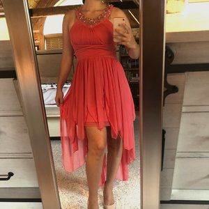 Peach Homecoming Dress